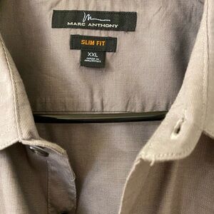 Marc Anthony long sleeve shirt, grey, XXL. Excellent condition